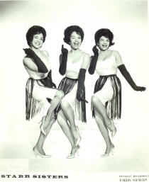 The Starr Sisters, (L-R) Arleen, Juni and Denise.