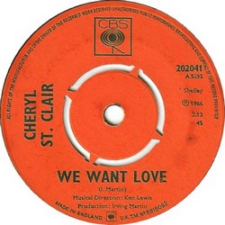 Cheryl St Clair - We Want Love (CBS 202041)