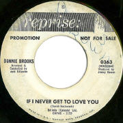 Donnie Brooks - If I Never Get To Love You - Reprise 0363