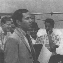 Marty Cooper, Bobby Day, Earl Nelson in the studio