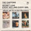 Click for larger scan - The Chiffons - Secret (Italian CGD 9777 PC rear)