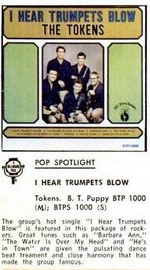 The Tokens - I Hear Trumpets Blow LP - Billboard review
