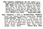 The Tokens Warner Bros. Billboard 45rpm reviews