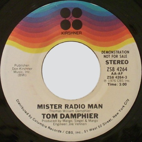 Click for larger scan - Tom Damphier - Mister Radio Man (Kirshner 4264)
