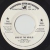 Click for larger scan - The Tokens - End Of The World (Warner Brothers 7323)
